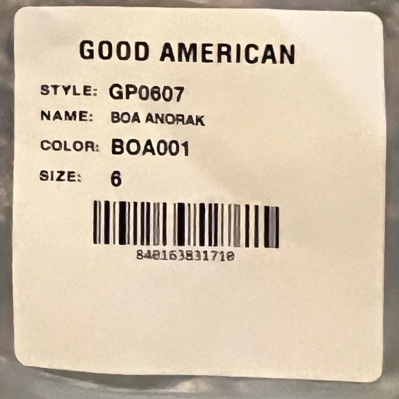 Good American BOA ANORAK Crop Hoodie - Picture 13 of 16